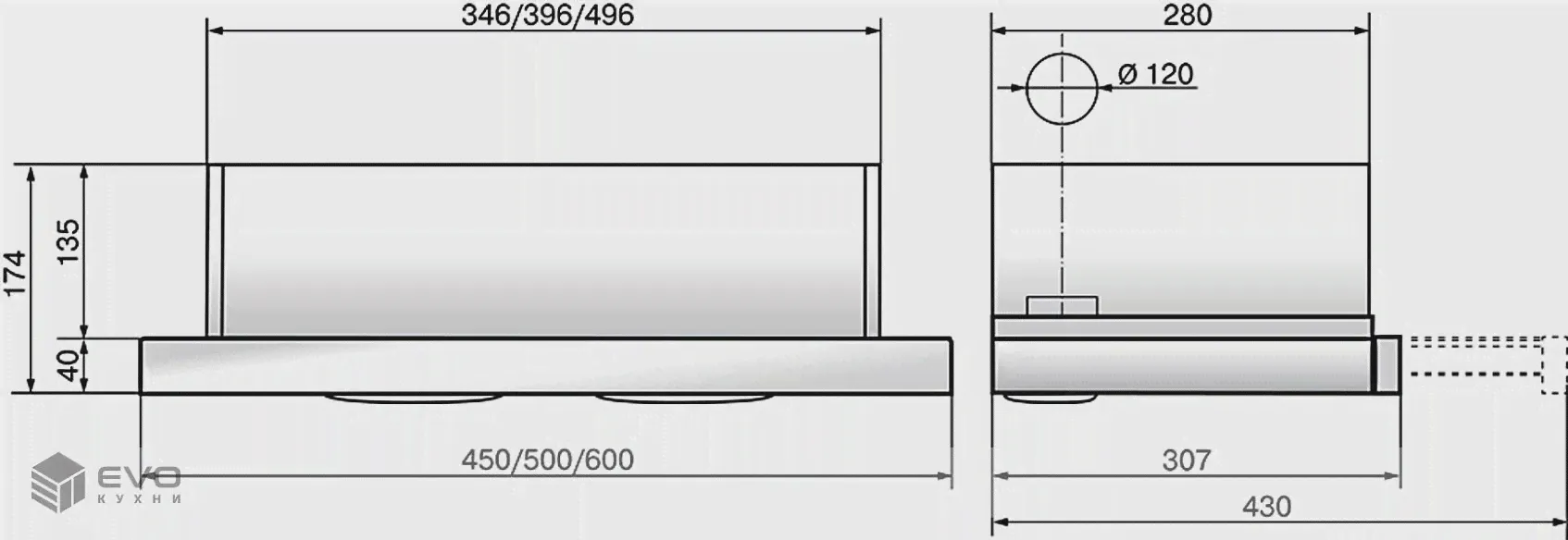 Вытяжка Elikor Интегра 60П-400-В2Л белый / нержавейка-0