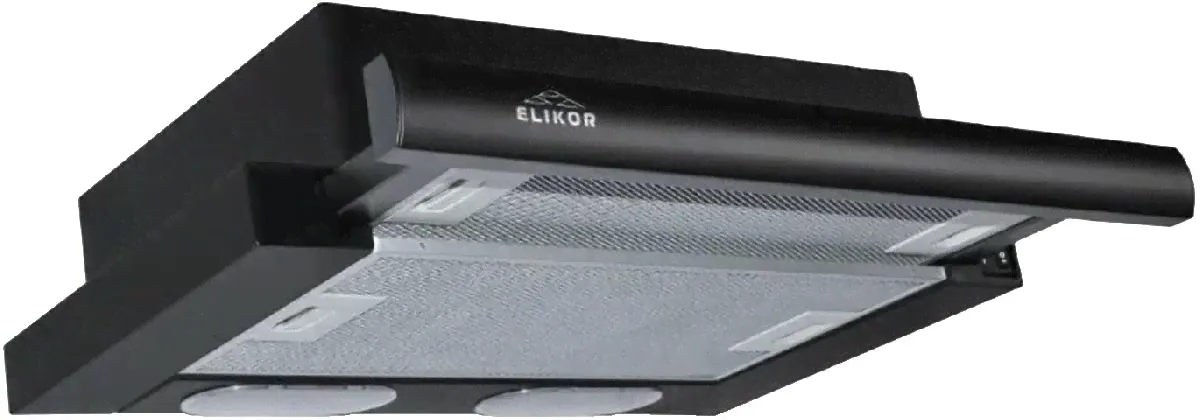 Вытяжка ELIKOR интегра 50п-400-в2л черный/черный