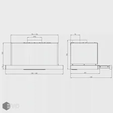 Вытяжка Elikor КВ Slide Glass 60П-1000 черная